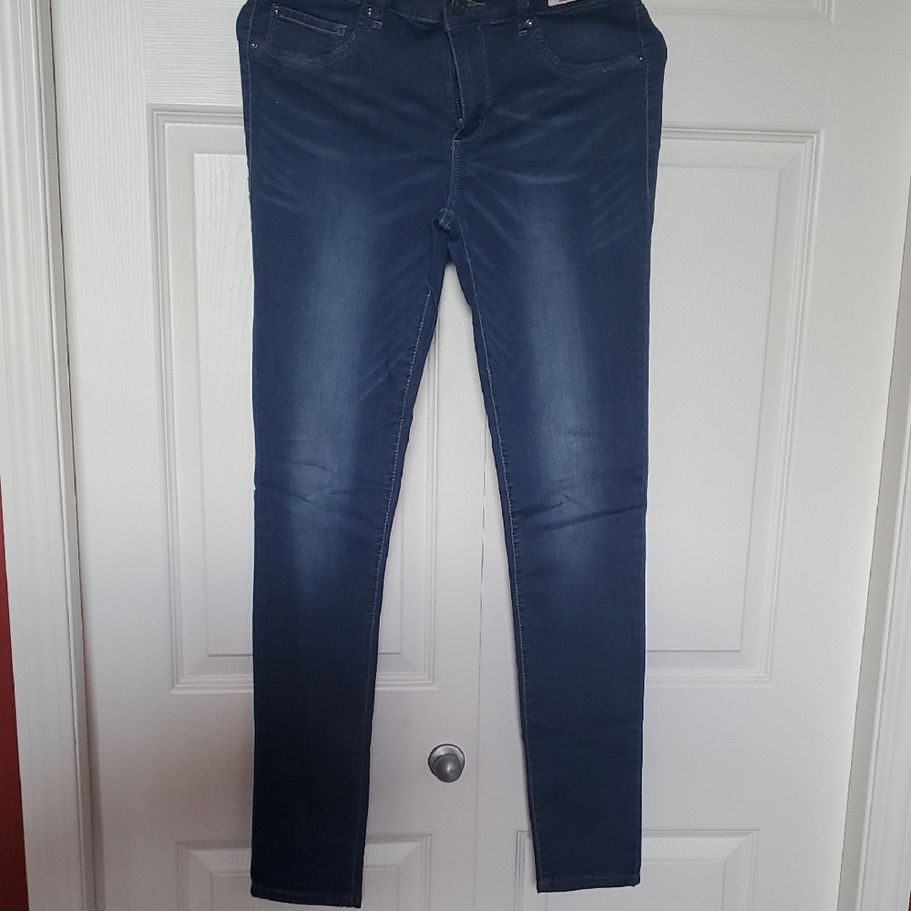Garage Skinny Blue Jeans Sleek Fit